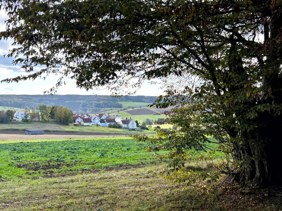 Ferienwohnung Im Usseltal - Monheimer Alb - Altmuehltal - Familie Geyer - Daiting Monheim  Buitenkant foto